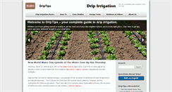 Desktop Screenshot of driptips.toro.com