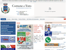 Tablet Screenshot of comune.toro.cb.it